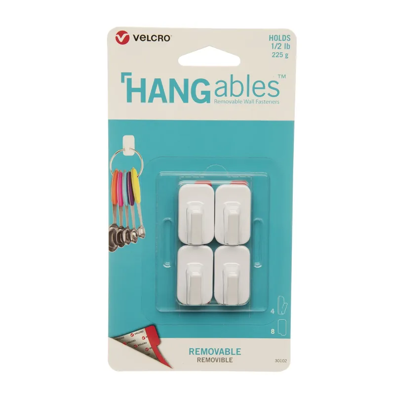 VELCRO Brand HANGables Micro Plastic Micro Hooks 4 Pk