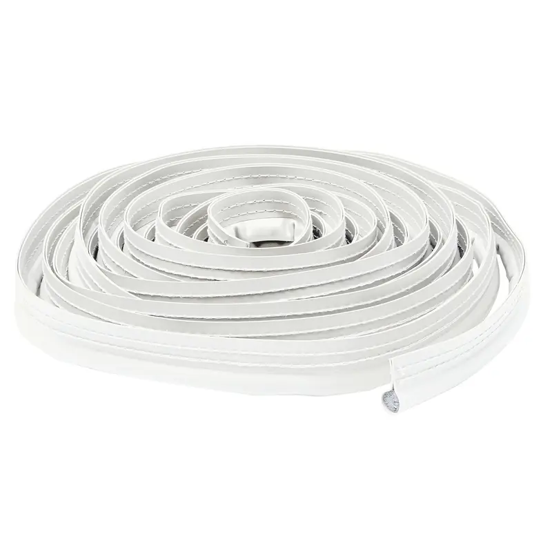 White Vinyl Clad Foam Weather Seal For Doors And Windows 204 In. X 0.88 In.