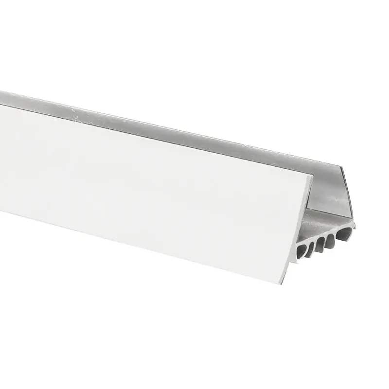 Door Sweep & Draft Stop, Slide-On, White, 36 In.