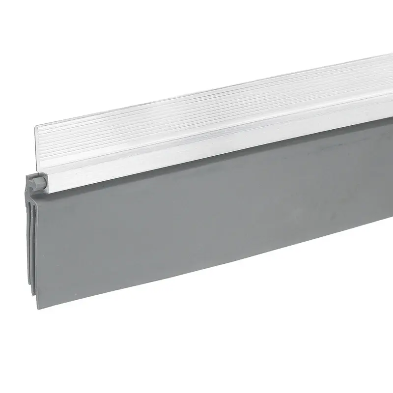 Door Sweep, Self-Sticking, Silver, 2 In. X 3 Ft.