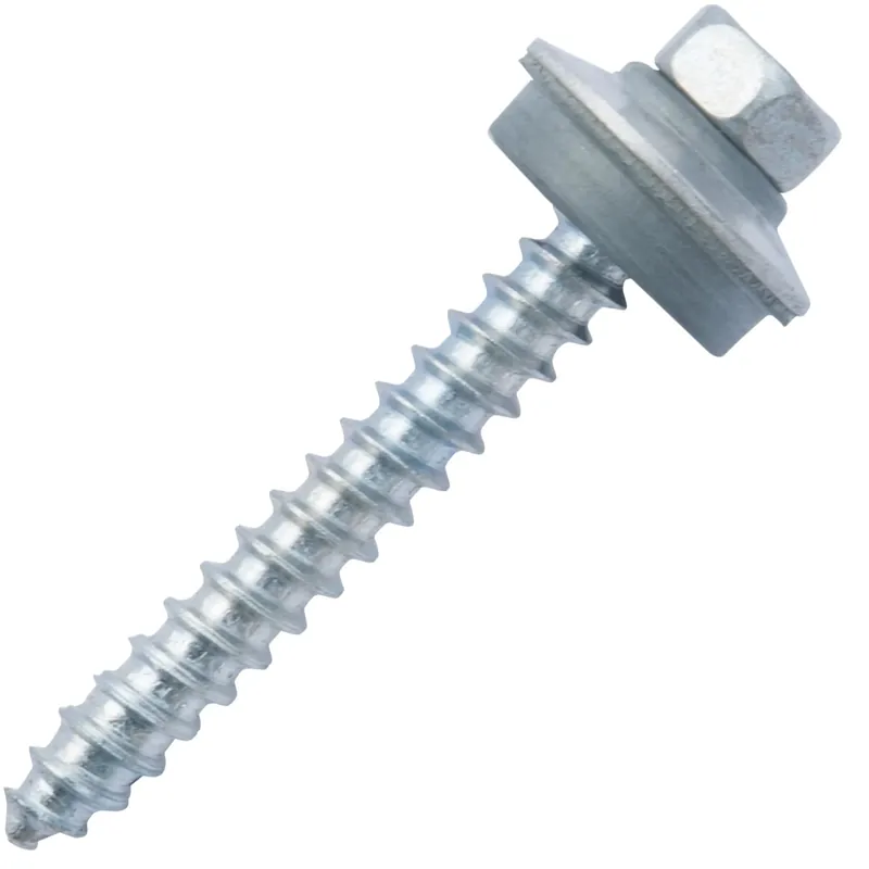 Palram Woodtite No. 16 X 2 In. L Hex Galvanized 45-Degree Wood Screws 50 Pk