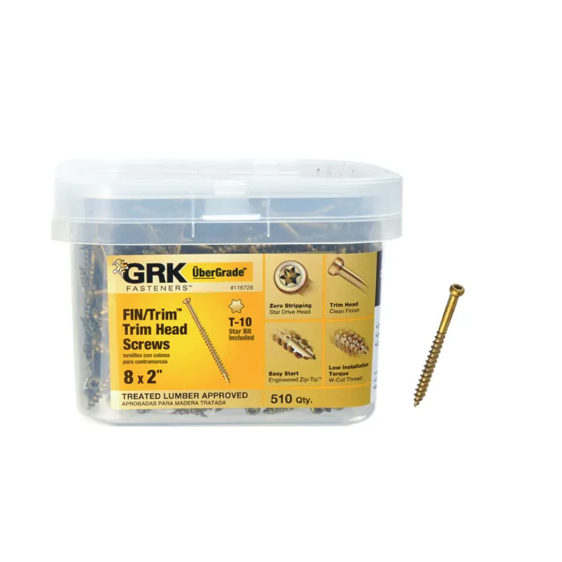 GRK Fasteners No. 8 In. X 2 In. L Star Trim Head W-Cut Trim Screws