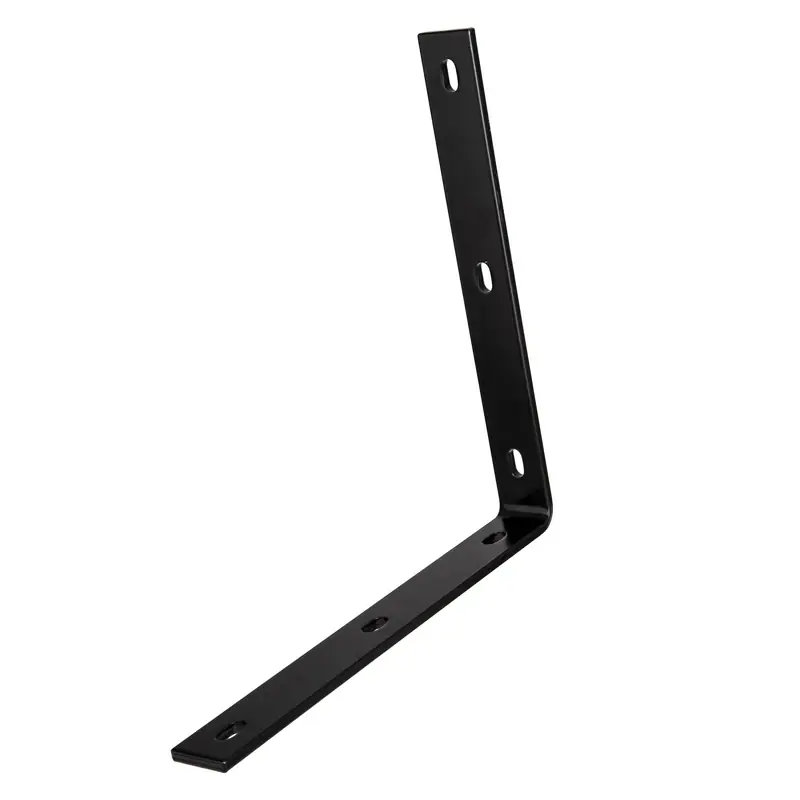 12-1/4 In. H X 1-1/2 In. W X 1/4 In. D Black Steel Inside L Corner Brace