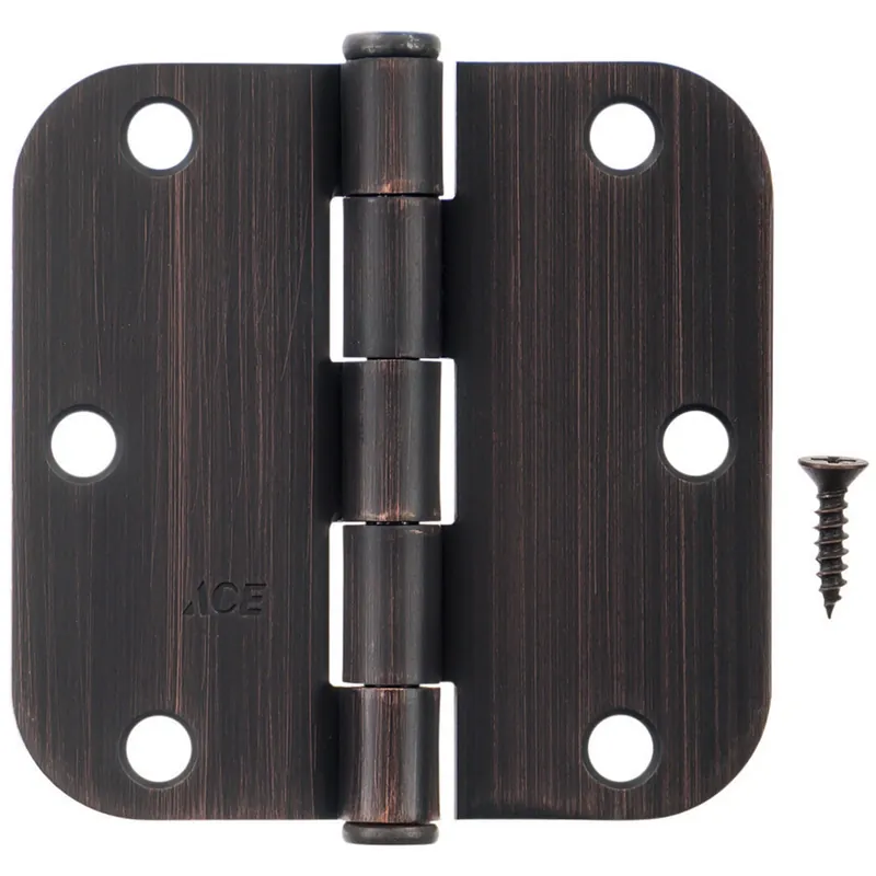 Hampton 3-1/2 In. L Oil Rubbed Bronze Residential Door Hinge 12 Pk