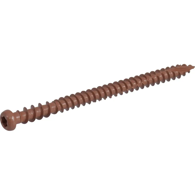 Deck Plus Exterior Composite Screws, Self-Drilling, Gray Ceramic, 3-In. X 10, 1-Lb.