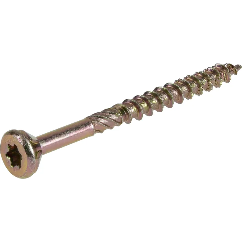 HILLMAN Power Pro No. 8 X 2 In. L Star Coarse Wood Screws 50 Pk