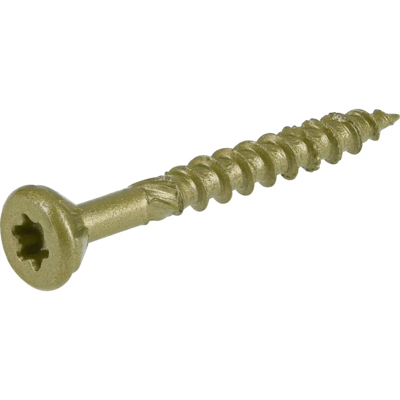 HILLMAN Power Pro No. 8 X 1-1/2 In. L Star Coarse Exterior Wood Screw 185 Pk
