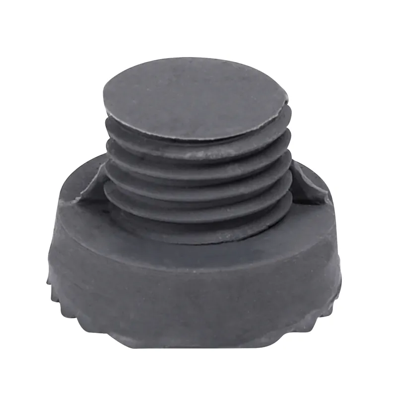 Kickdown Replacement Tip - Matte Black Rubber Door Holder Tip - Model Dt100075