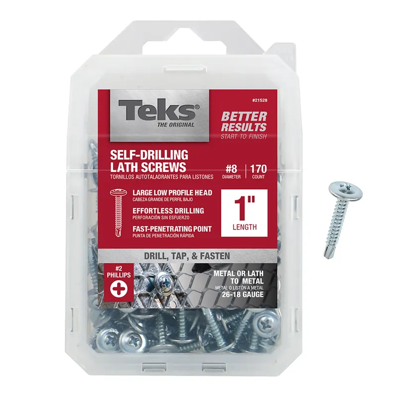 Teks No. 8 In. X 1 In. L Hex Drive Truss Head Self Tapping Lath Screws