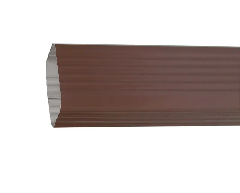 Gutter Downspout, Brown Aluminum, 3 X 4 In. X 10 Ft.