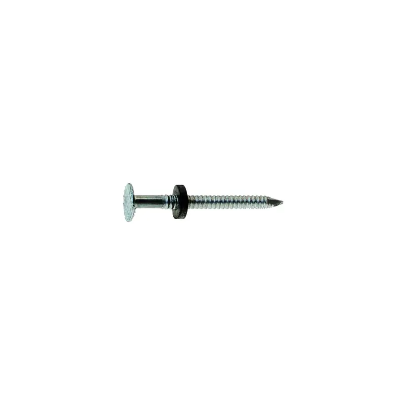 Grip-Rite 1-3/4 In. Roofing Electro-Galvanized Steel Nail Flat Head 1 Lb