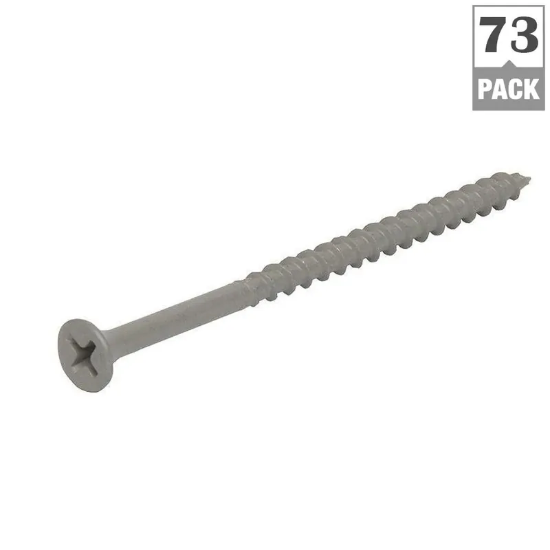 Grip-Rite PrimeGuard Ten No. 8 X 3 In. L Phillips Bugle Head Coarse Exterior Screws
