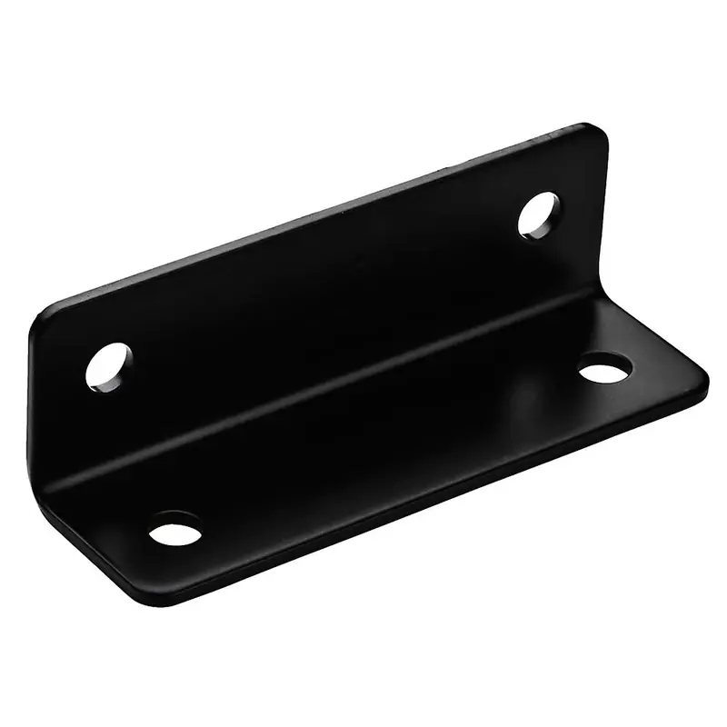 1-5/8 In. H X 5 In. W X 1/8 In. D Black Steel Inside Wide Corner Brace
