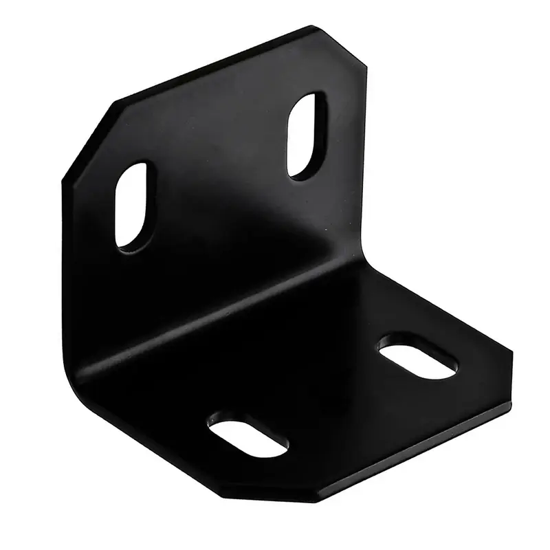 Black Steel Square Corner Brace 2-3/8 In. H X 3 In. W X 1/8 In. D