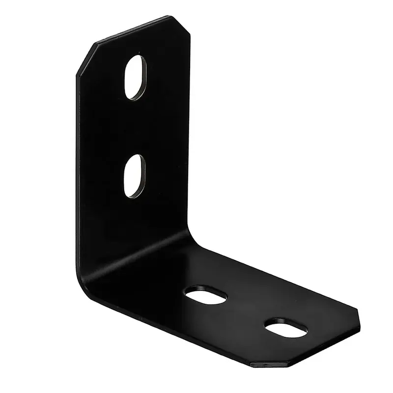 4-7/8 In. H X 3 In. W X 1/8 In. D Black Steel Inside L Corner Brace