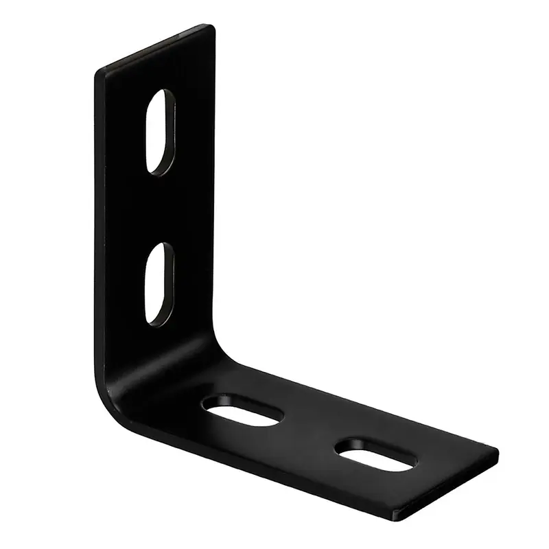 Black Steel Inside L Corner Brace 3-1/8 In. H X 1-1/2 In. W X 1/8 In. D