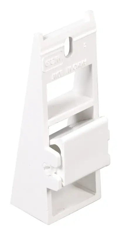 Universal Fascia Gutter Fixer, Vinyl, White