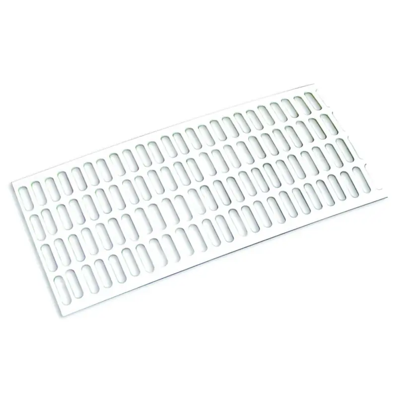 4-1/2 In. X 5 Ft. White Vinyl Leaf Guard For Contemporary Vinyl Gutter