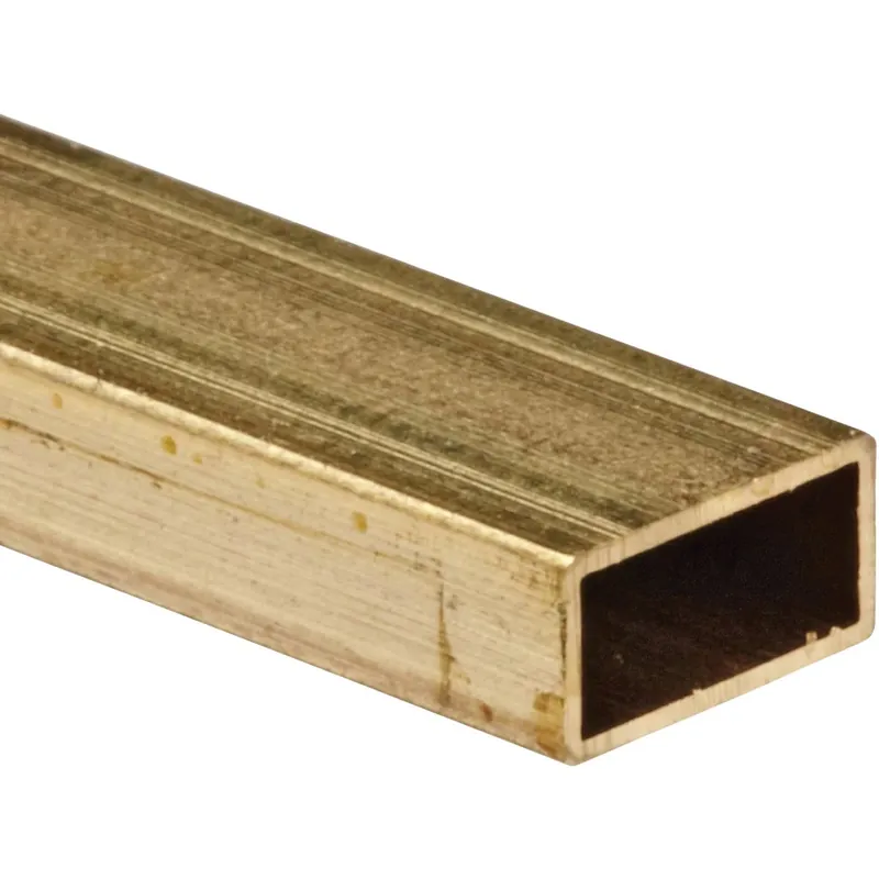 K&S 3/8 In. W X 12 In. L Rectangular Brass Tube 1 Pk