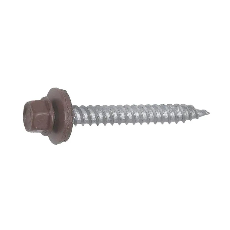 Grip-Rite Pro-Twist No. 9 Sizes X 1-1/2 In. L Hex Hex Head Screws W/Washers 1 Lb 91 Pk