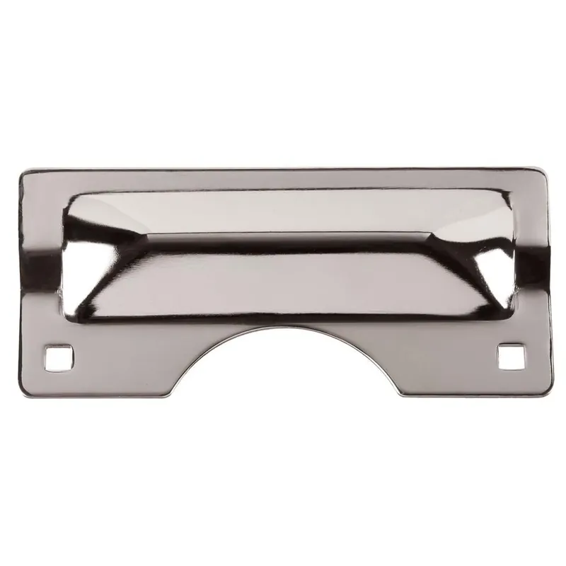 Door Latch Guard, Out-Swinging, Heavy-Duty, Chrome