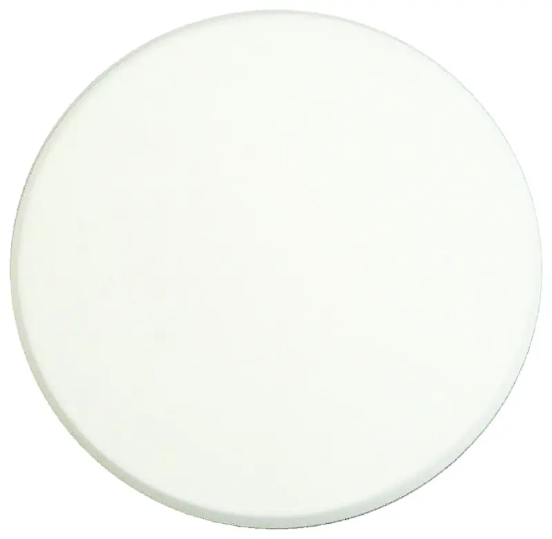 5 In. Self-adhesive White Vinyl Wall Door Stop Patch-n-guard