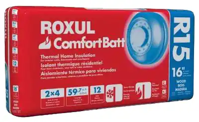 Rockwool ComfortBatt 15.25 In. W X 47 In. L X 3.5 In. R15 Unfaced Insulation Batt 59.7 Sq Ft