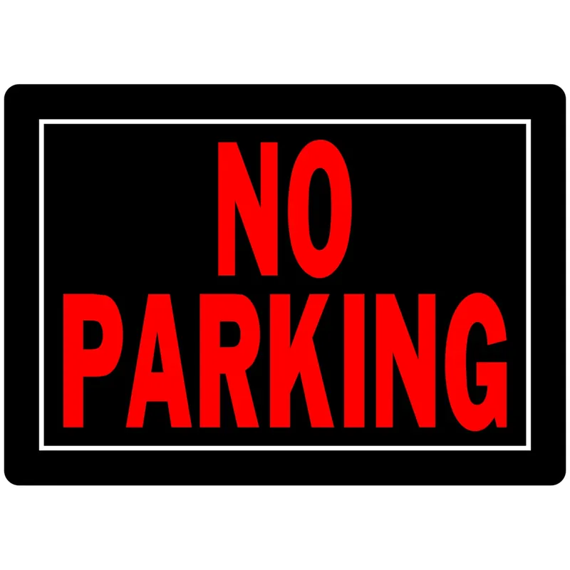 No Parking Sign, 10 X 14-In.