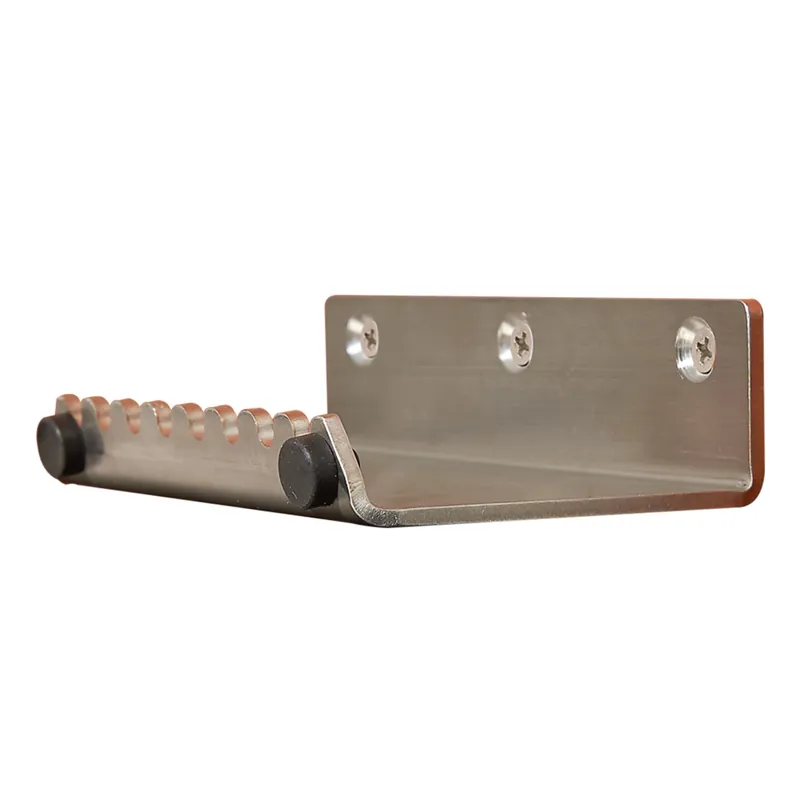 5 In. Silver Stainless Steel Hands-free Door Pull With Flush Mount