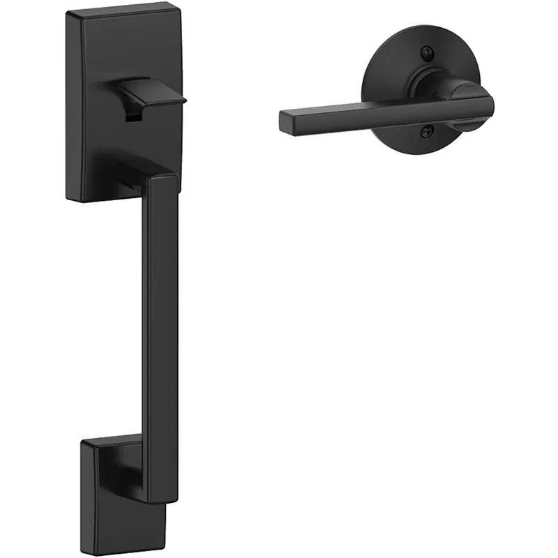 Door Handle, Matte Black, Latitude Lever