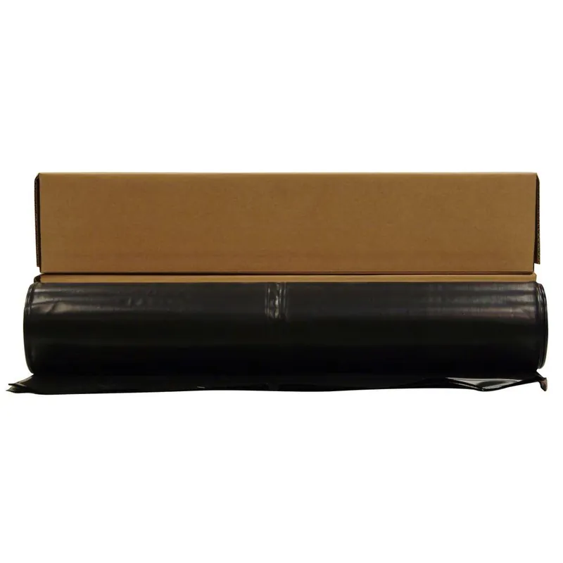 16 Ft. X 100 Ft. Black 4 Mil Polyethylene Plastic Sheeting - Model Cf0416b