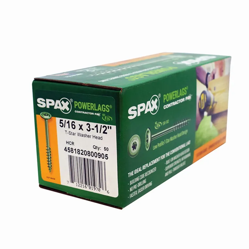 SPAX PowerLags 5/16 In. In. X 3-1/2 In. L T-40 Washer Head Serrated Structural Screws