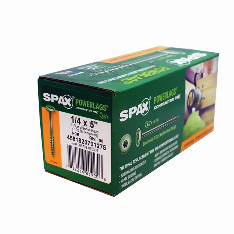 SPAX PowerLags 1/4 In. In. X 5 In. L T-30 Washer Head Serrated Structural Screws