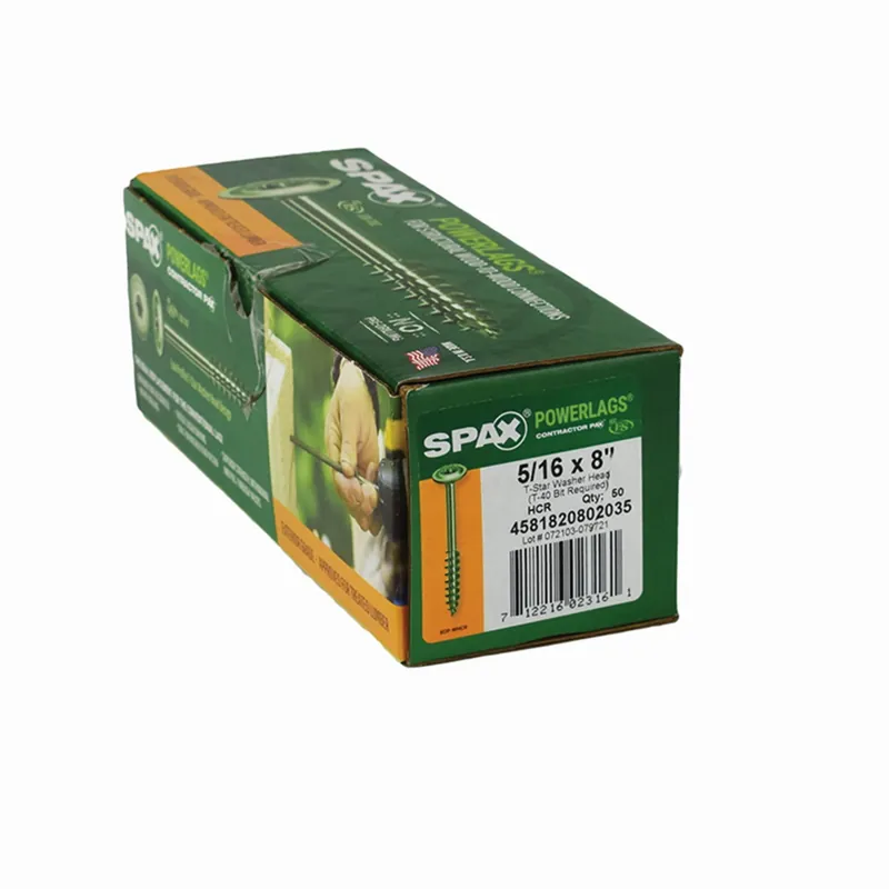 SPAX PowerLags 5/16 In. In. X 8 In. L T-40 Washer Head Serrated Structural Screws