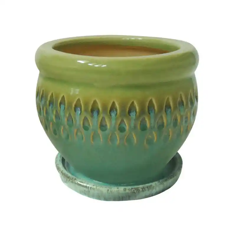 Trendspot 8 In. W Multicolored Ceramic Planter