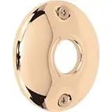 2-1/4 Inch Brass Plated Steel Door Knob Rosettes - Model E 2282