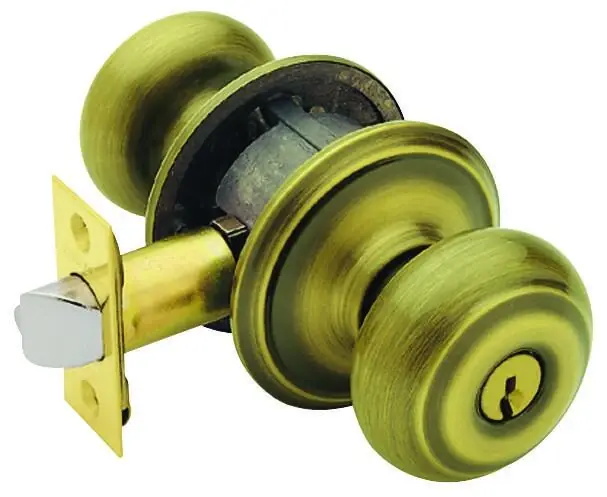Antique Brass Georgian Entry Lockset
