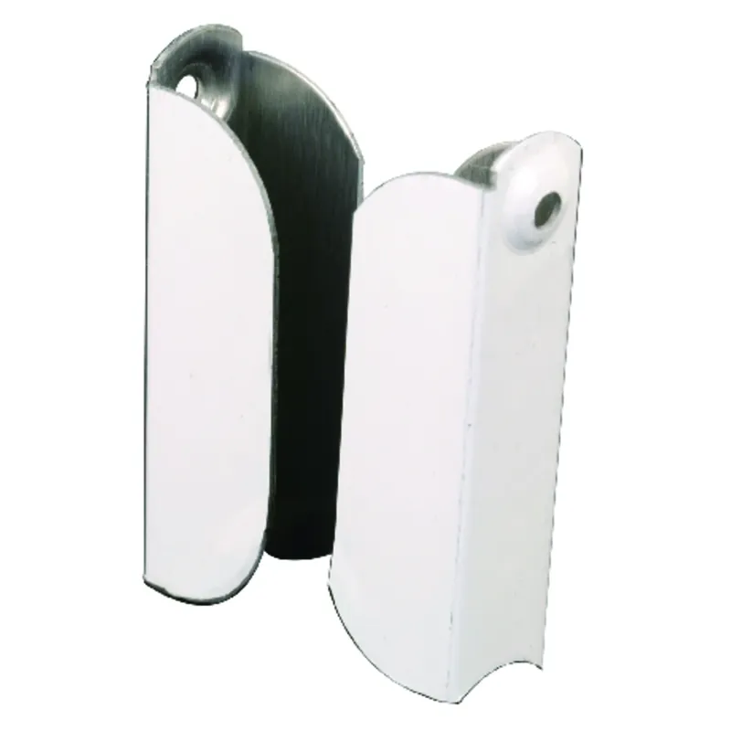 Prime-Line Painted White Aluminum 7/16 In. W X 2 In. L Screen Top Hanger 2 Pk