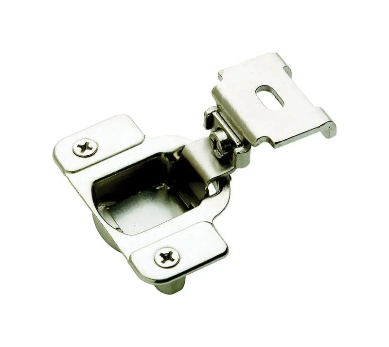 Amerock 2-5/16 In. W X 2-5/8 In. L Nickel Steel Matrix Concealed Hinge 2 Pk