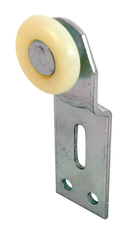 Prime-Line 1 In. Dia. X 1/4 In. L Mill Plastic/Steel Wardrobe Door Roller Assembly 2 Pk