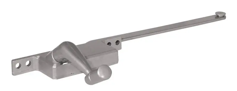 Silver Steel Left Single-arm Casement Square Type Window Operator Model 17390-ra