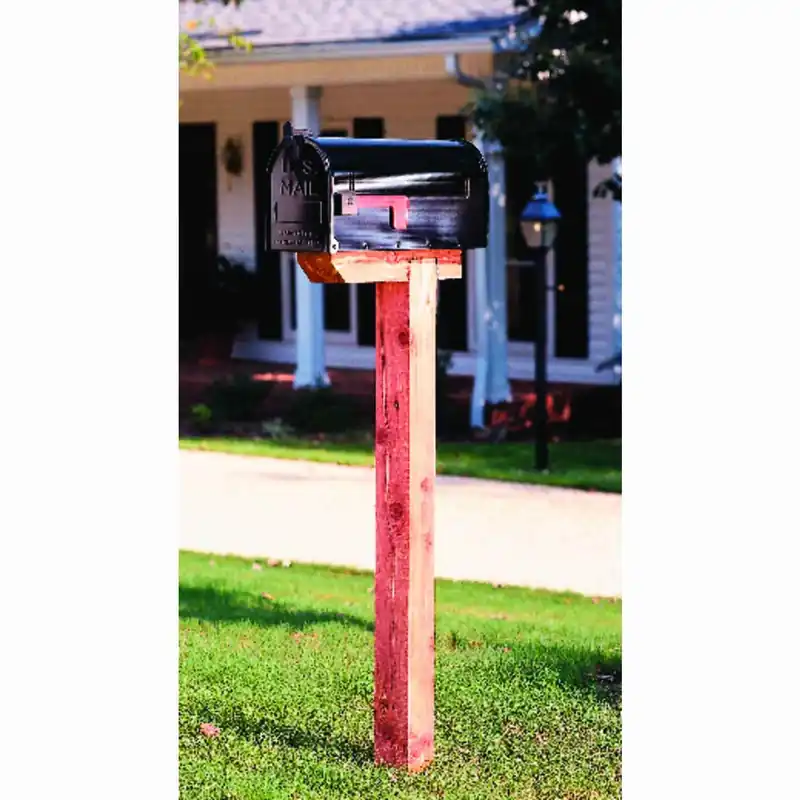 Natural Red Cedar Drive-in Mailbox Post Kit, 4 In. X 4 In. X 41 In.