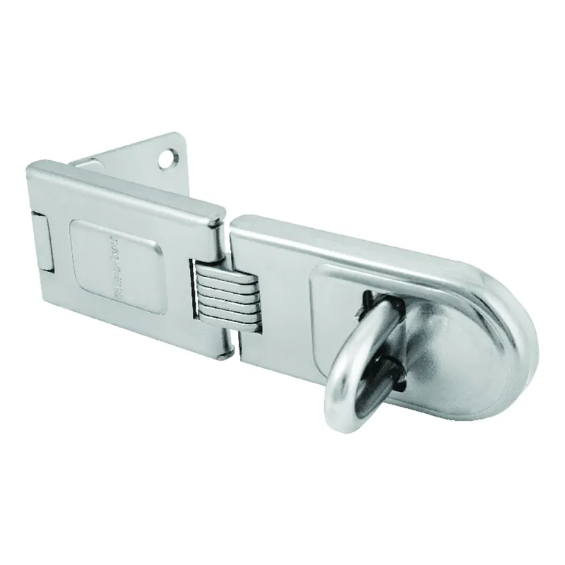 Master Lock Bright Hardened Steel 6-1/4 In. L Fixed Staple Hasp 1 Pk