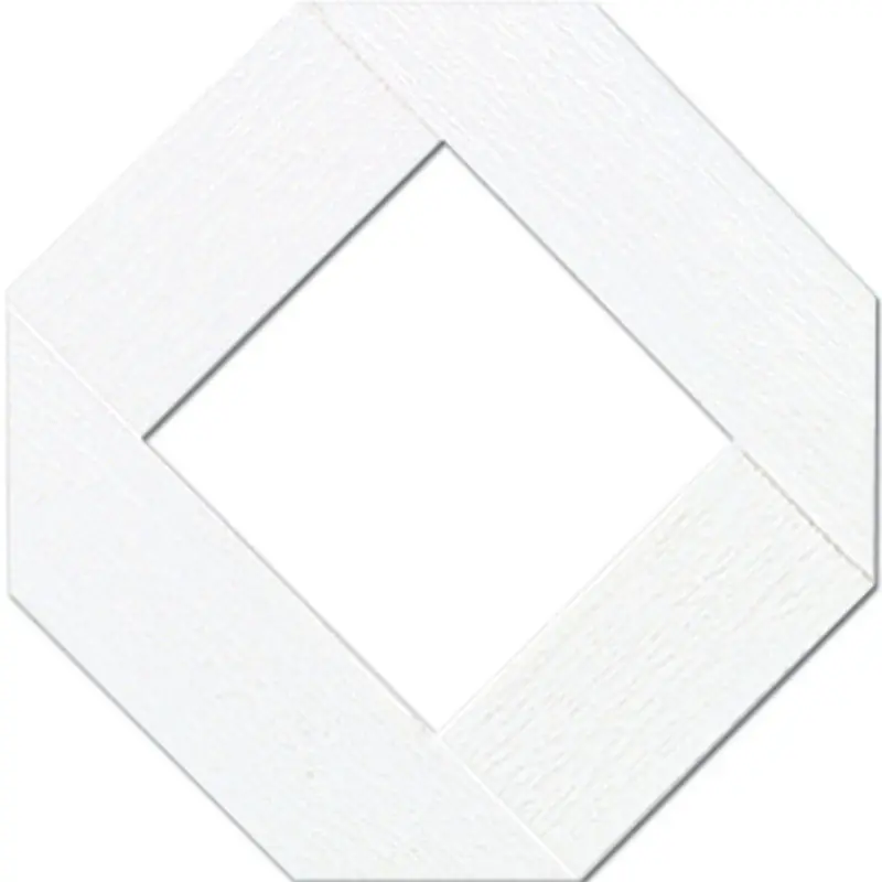 Grid Axcents 48 In. W X 8 Ft. L White Plastic Lattice Panel