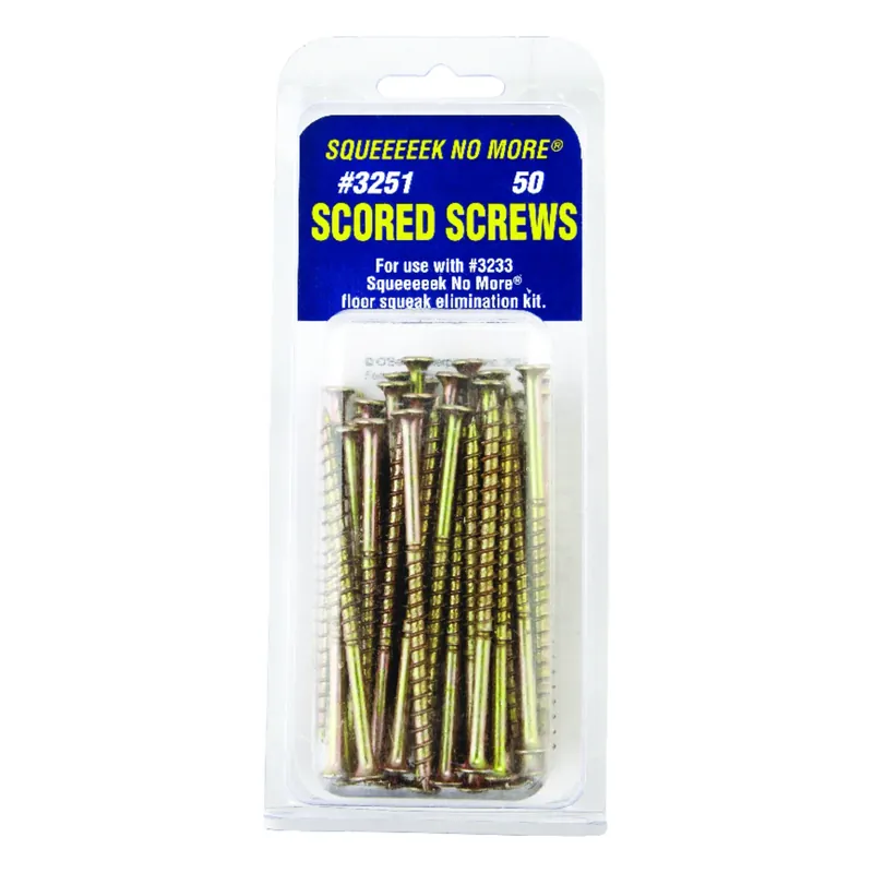Squeeeeek No More No. 8 X 3 In. L Square Bugle Head Coarse Scored Screws