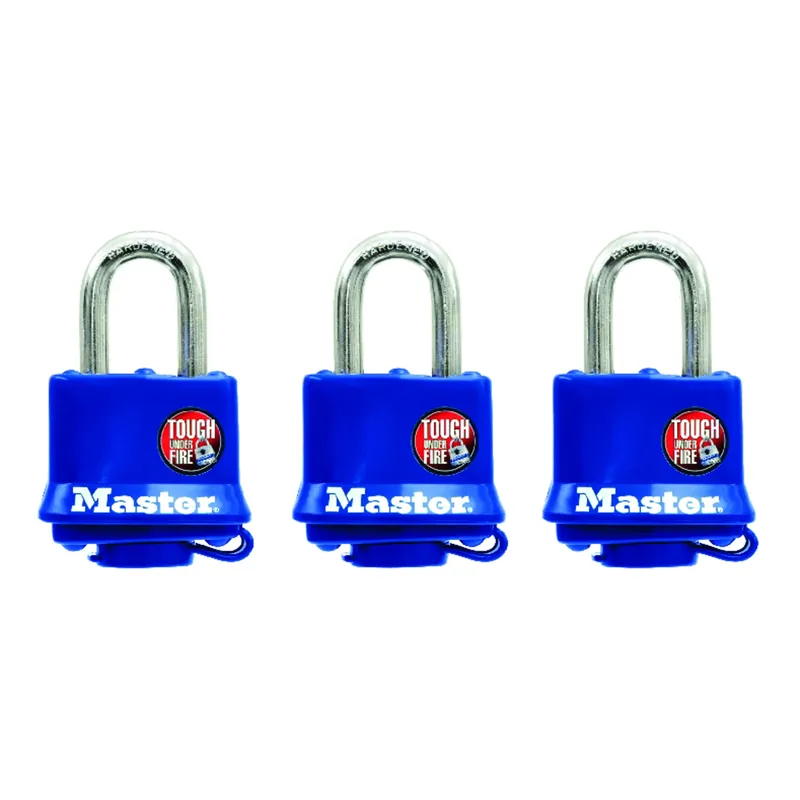 Master Lock 1-5/16 In. H X 1 In. W Vinyl Covered Steel Double Locking Weather-Resistant Padlock
