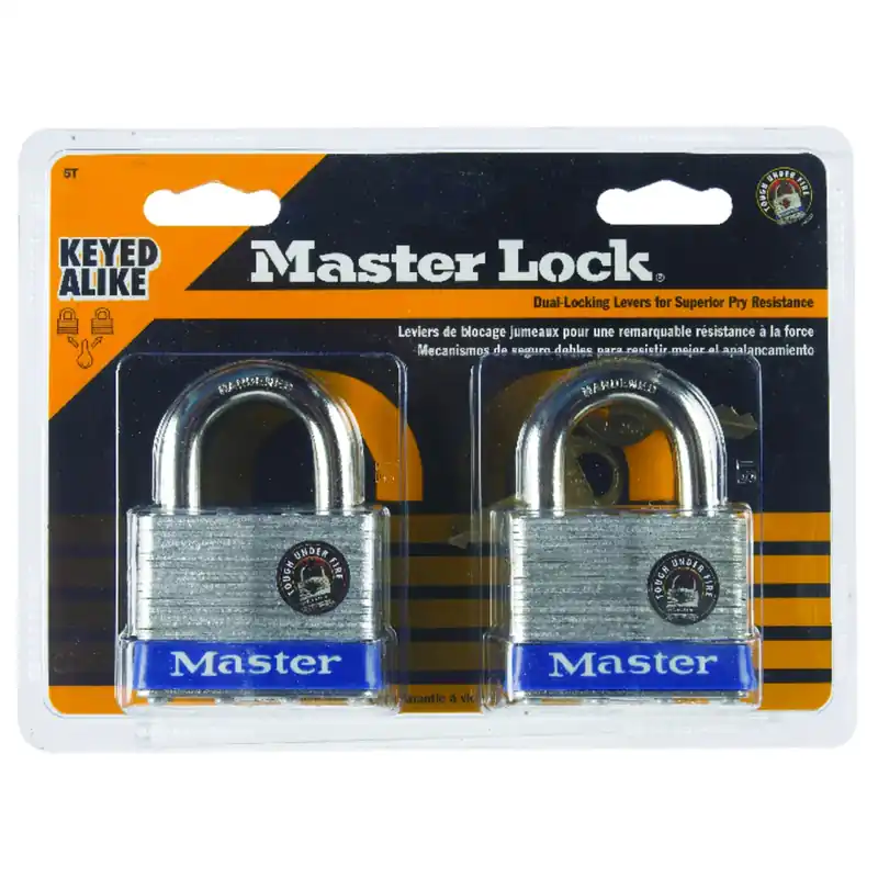 Master Lock 1-1/2 In. H X 7/8 In. W X 2 In. L Steel 4-Pin Cylinder Exterior Padlock