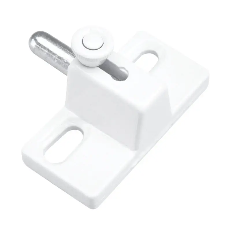 Prime-Line White Die-Cast Zinc Sliding Door And Window Lock 1 Pk