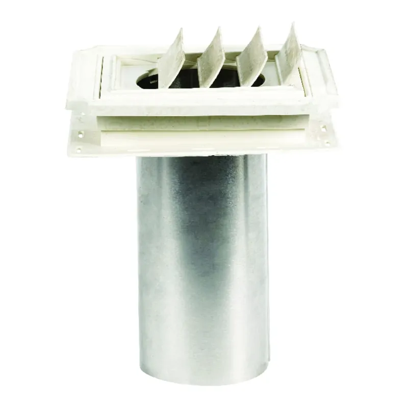 4 In. W White Copolymer Exhaust Vent - Model 140037079117