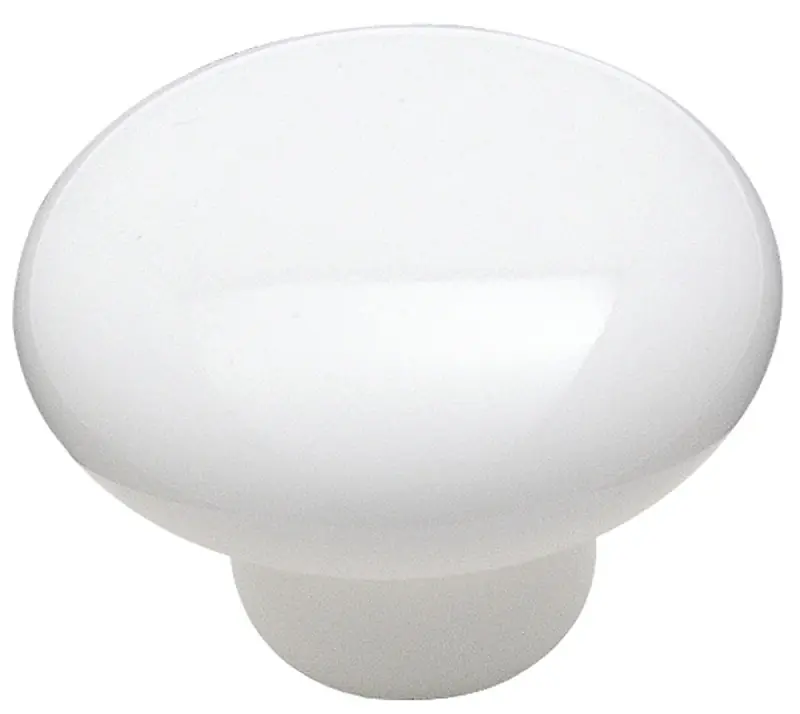 Allison Value Series 217wht 1-1/2 Inch White Ceramic Cabinet Knob